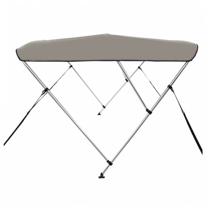 3-Bow Bimini-Top Grau 183x160x137 cm