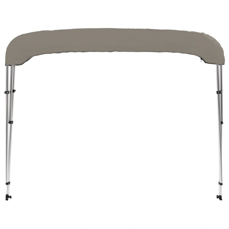 3-Bow Bimini-Top Grau 183x180x137 cm