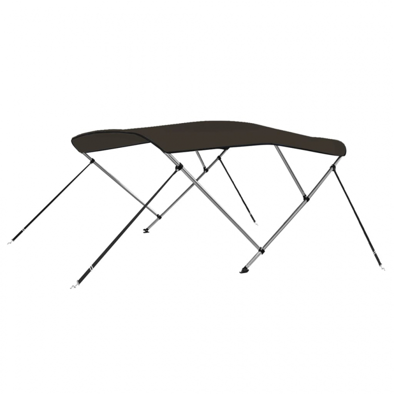 3-Bow Bimini-Top Schwarz 183x140x137 cm