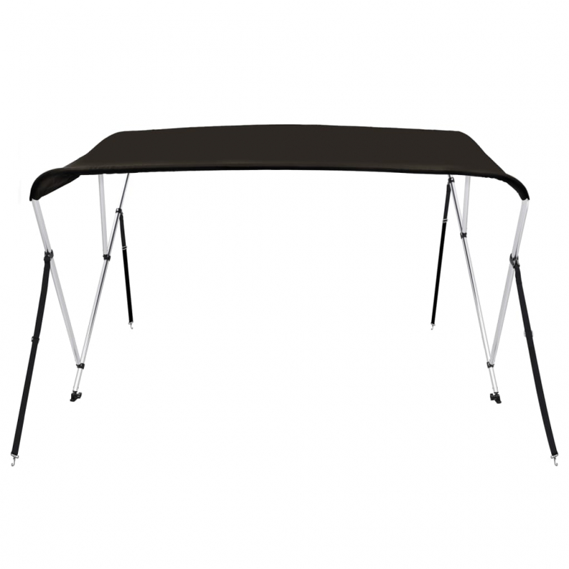 3-Bow Bimini-Top Schwarz 183x180x137 cm