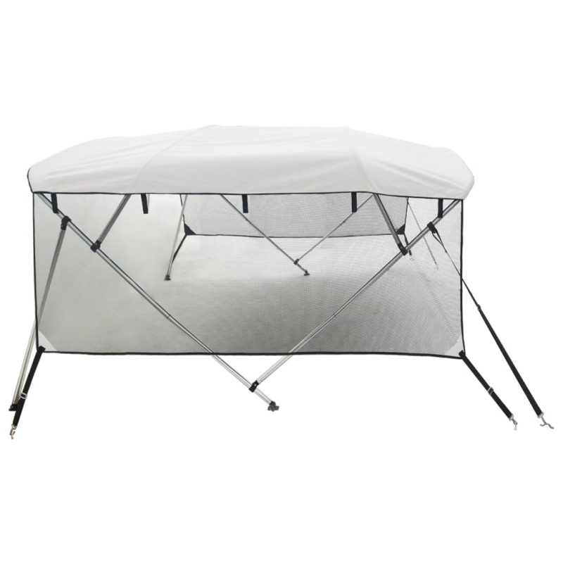 3-Bow Bimini-Top mit Mesh-Seitenteilen 183x(170-182)x137 cm