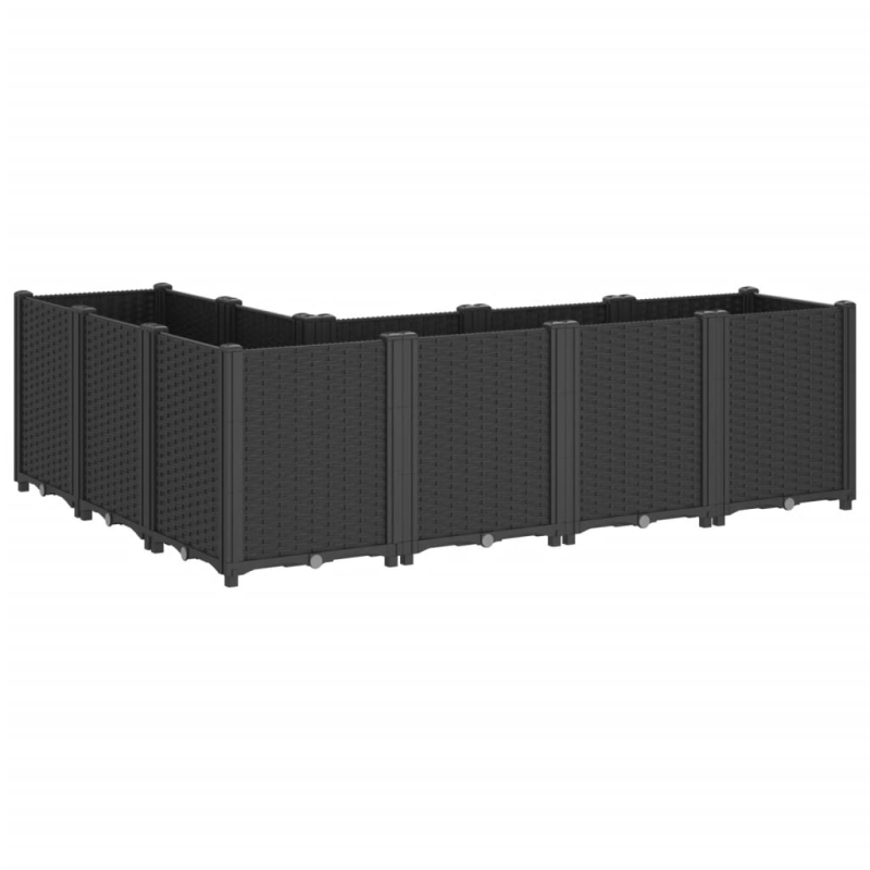 Pflanzkübel Schwarz 160x120x53 cm PP