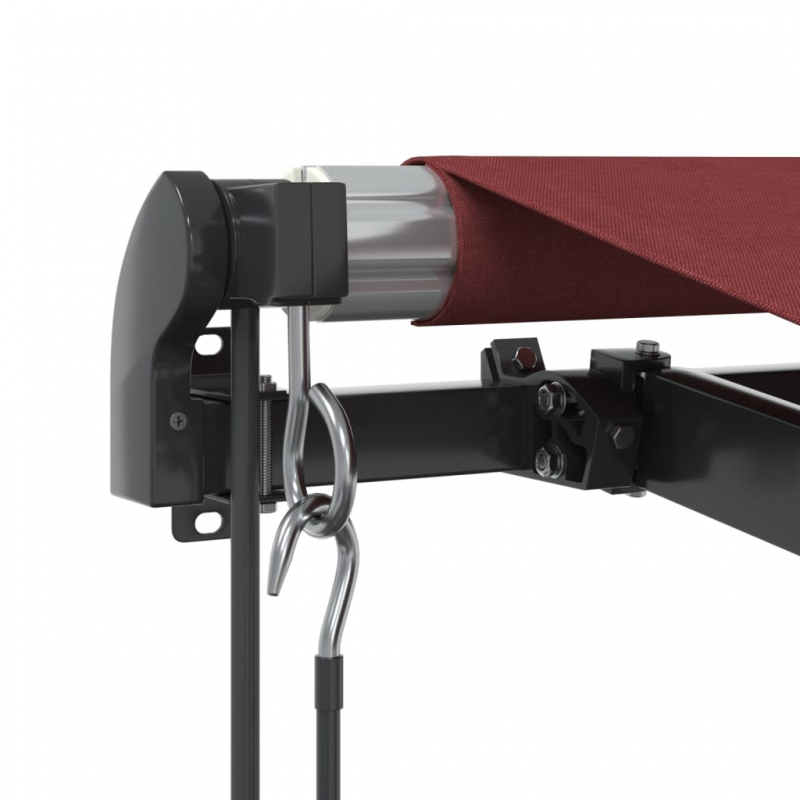 Markise Automatisch mit LED Weinrot 500x350 cm