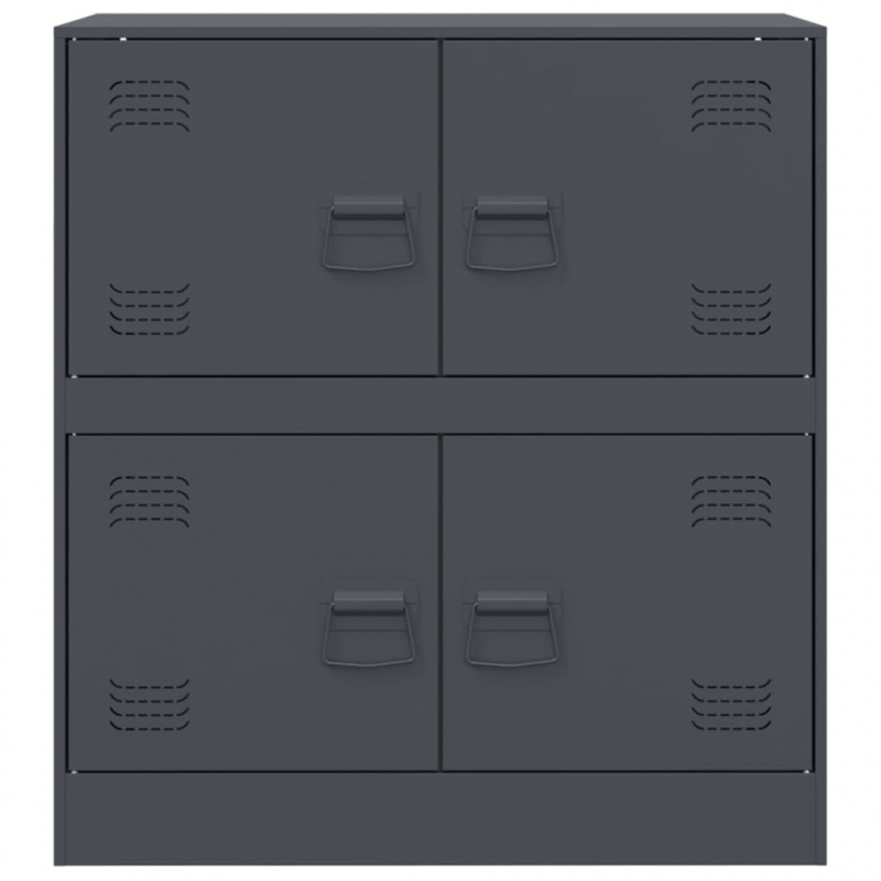 Sideboard Anthrazit 67x39x73 cm Stahl
