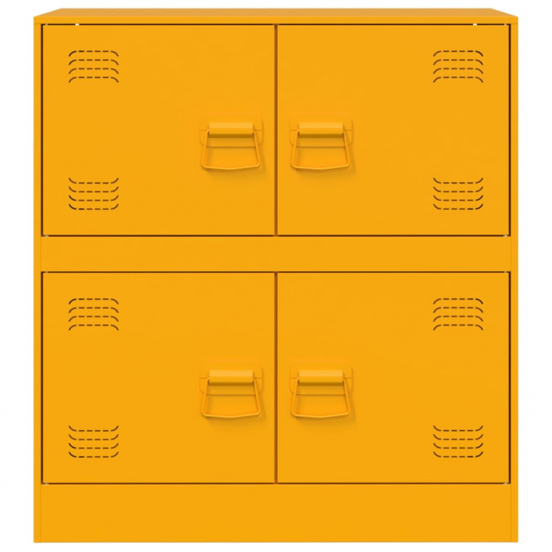Sideboard Senfgelb 67x39x73 cm Stahl