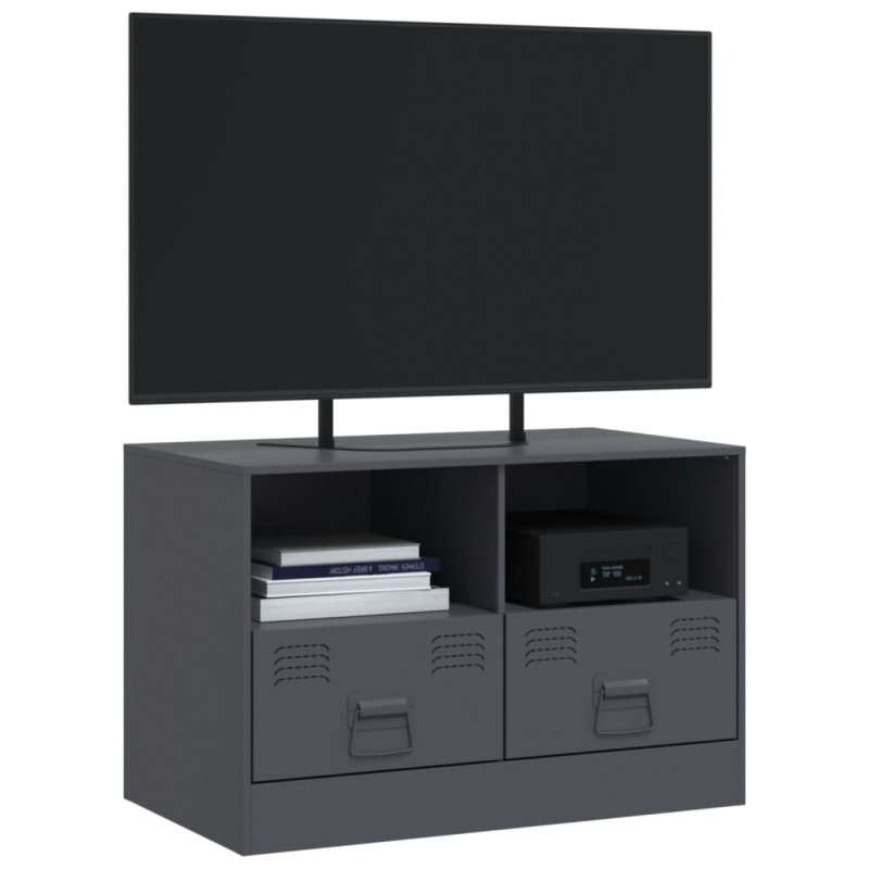 TV-Schrank Anthrazit 67x39x44 cm Stahl