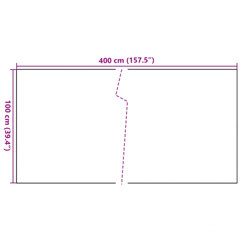 Balkon-Sichtschutz Anthrazit 400x100 cm Poly Rattan