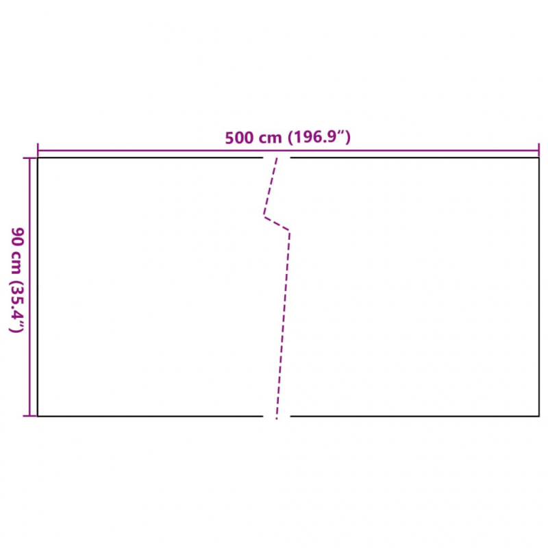 Balkon-Sichtschutz Anthrazit 500x90 cm Poly Rattan