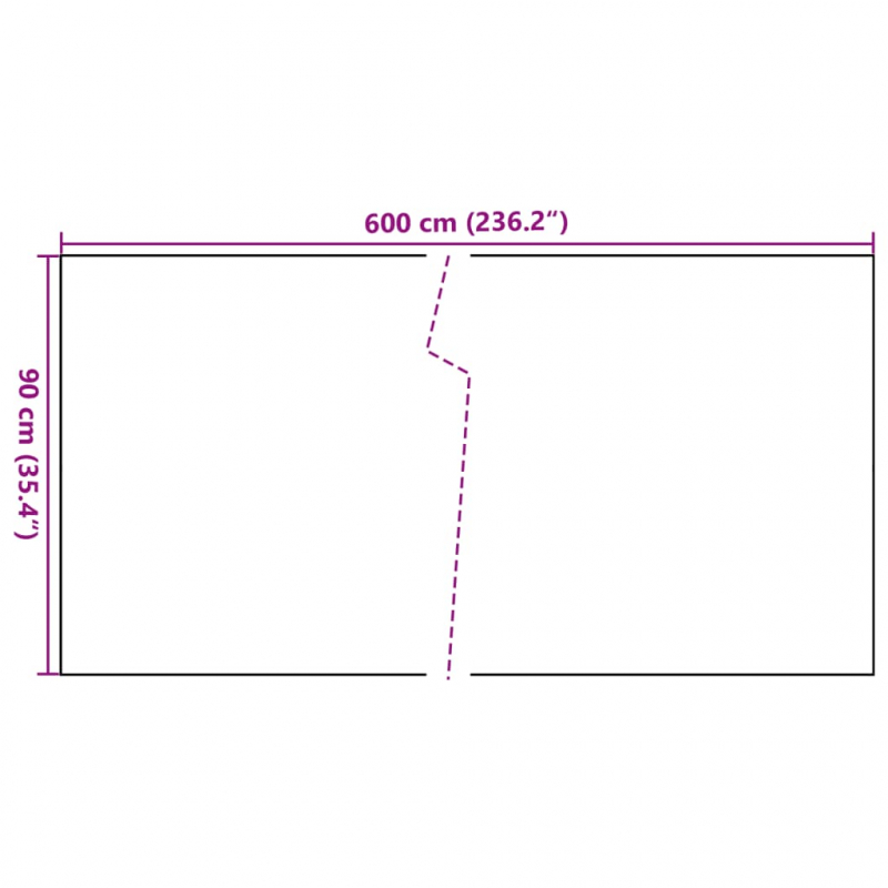 Balkon-Sichtschutz Anthrazit 600x90 cm Poly Rattan