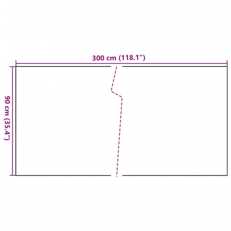 Balkon-Sichtschutz Braun und Schwarz 300x90 cm Poly Rattan