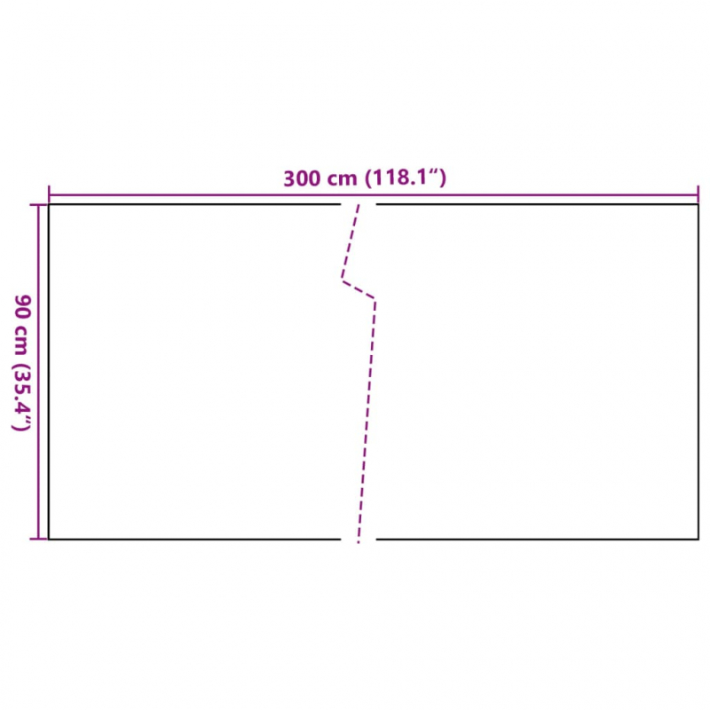 Balkon-Sichtschutz Hellbraun 300x90 cm Poly Rattan