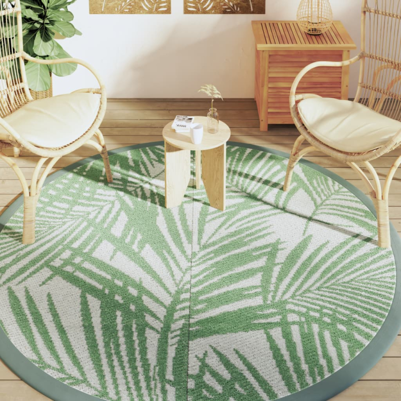 Outdoor-Teppich ARAKIL Grün Ø200 cm PP