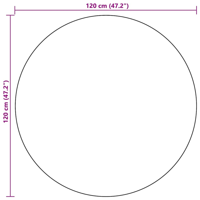 Outdoor-Teppich ARAKIL Weiß und Schwarz Ø120 cm PP