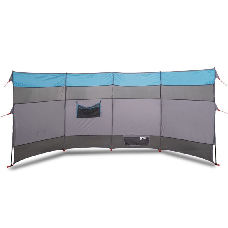 Camping-Windschutz Blau 366x152x152 cm Wasserdicht