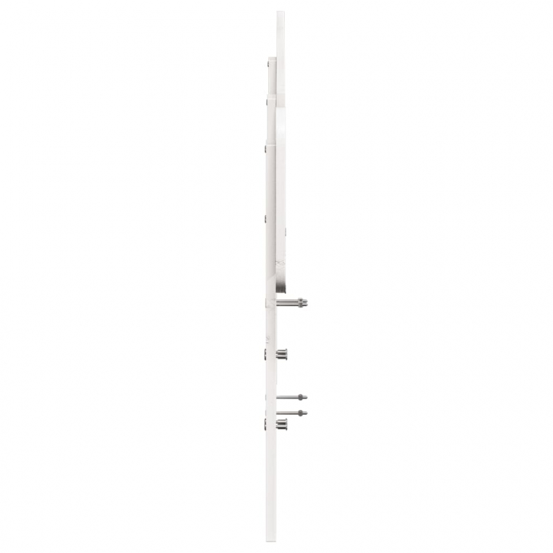 Kopfteil Weiß 160 cm Massivholz Kiefer