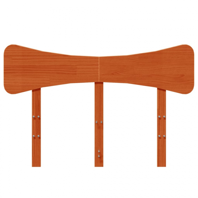 Kopfteil Wachsbraun 120 cm Massivholz Kiefer