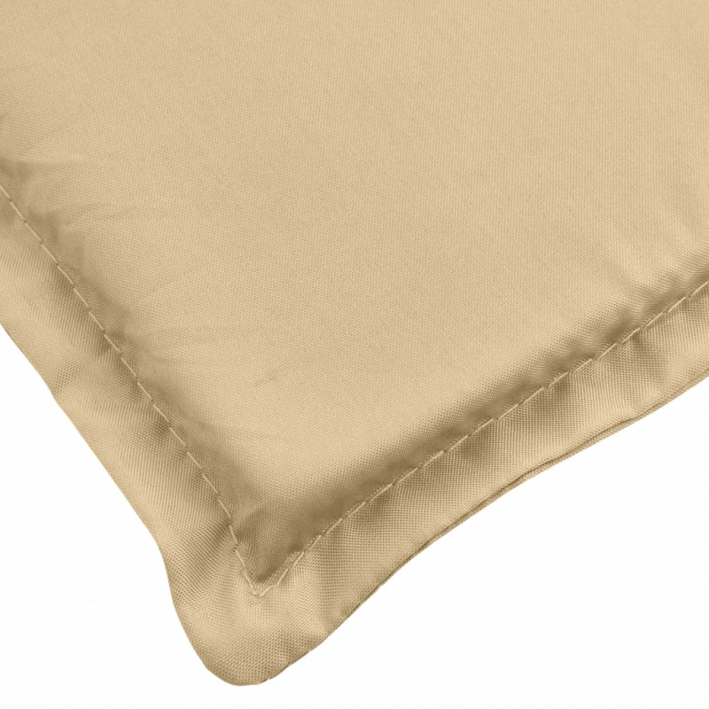 Hochlehner-Auflagen 2 Stk. Melange Beige 120x50x4 cm Stoff