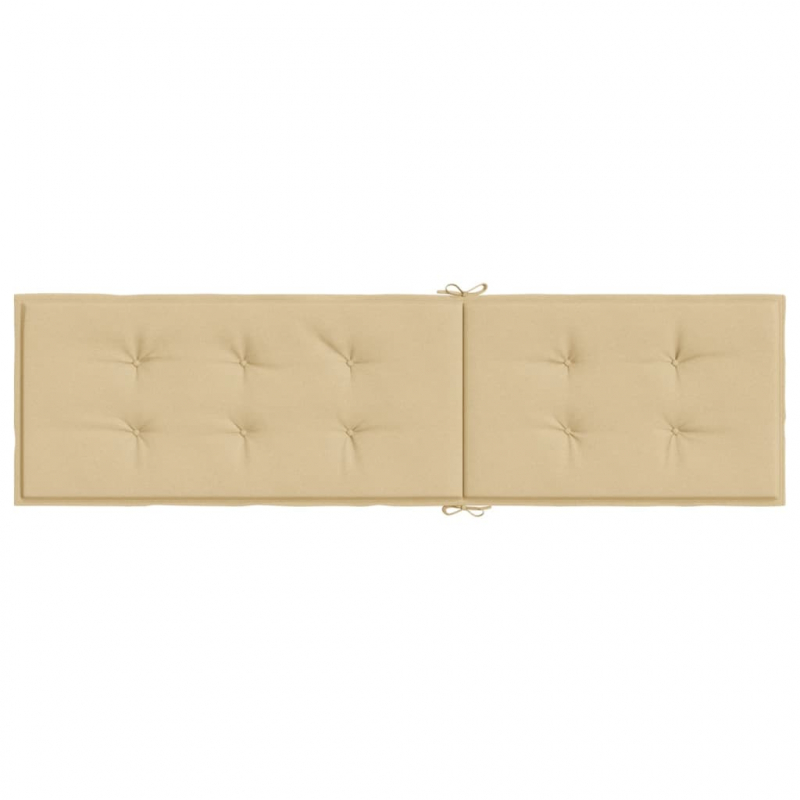 Liegestuhl-Auflage Melange Beige (75+105) x 50 x 4 cm Stoff