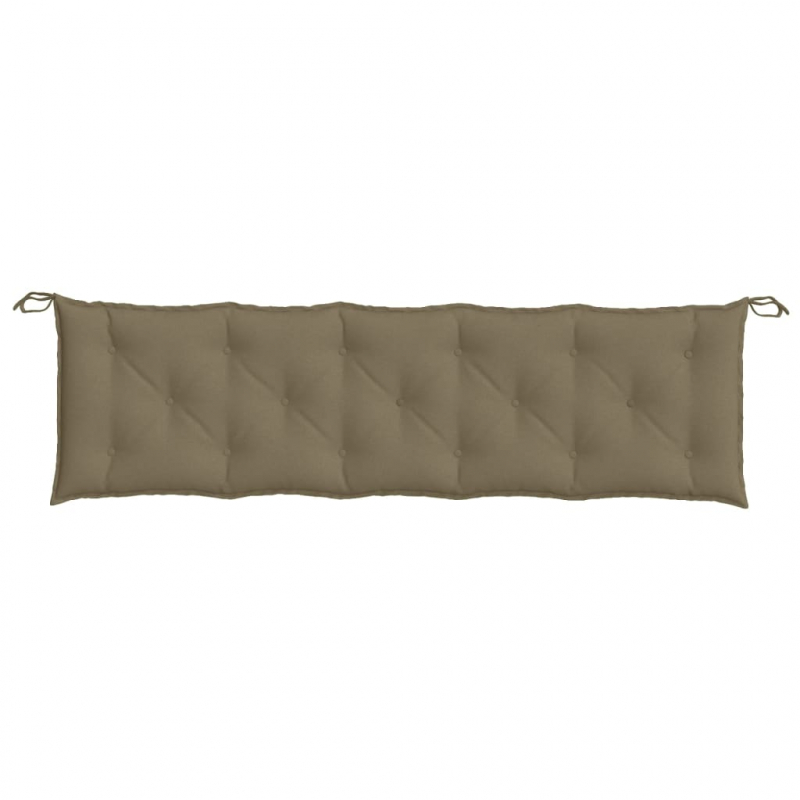 Gartenbank-Auflage Melange Taupe 180x50x7 cm Stoff