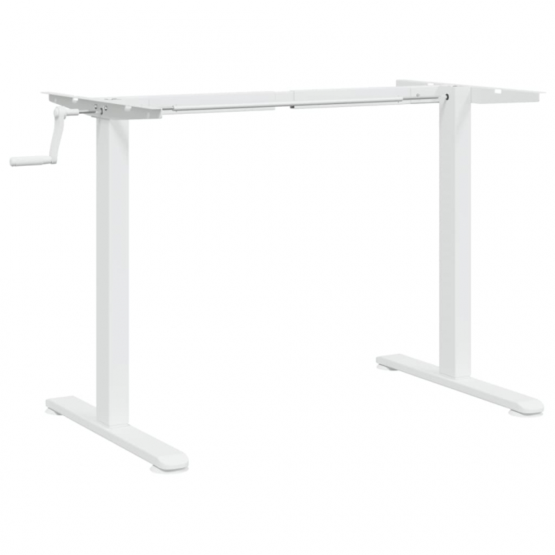 Gestell für Sitz-Steh-Schreibtische Weiß (94-135)x60x(70-114)cm