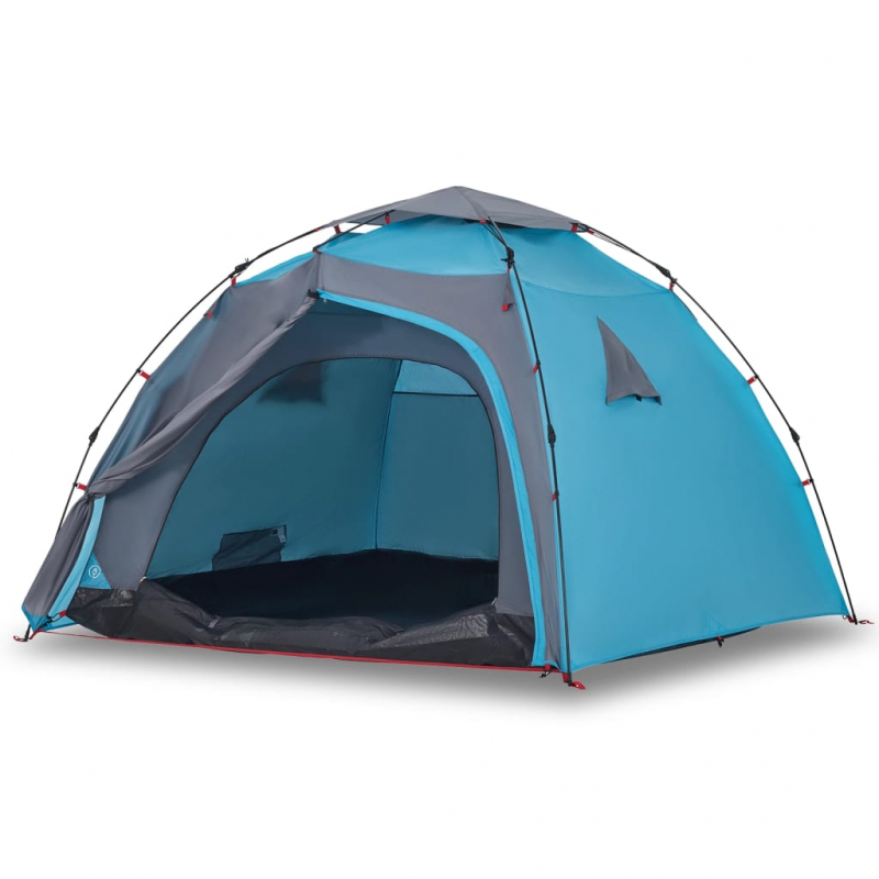 Kuppel-Campingzelt 4 Personen Blau Quick Release