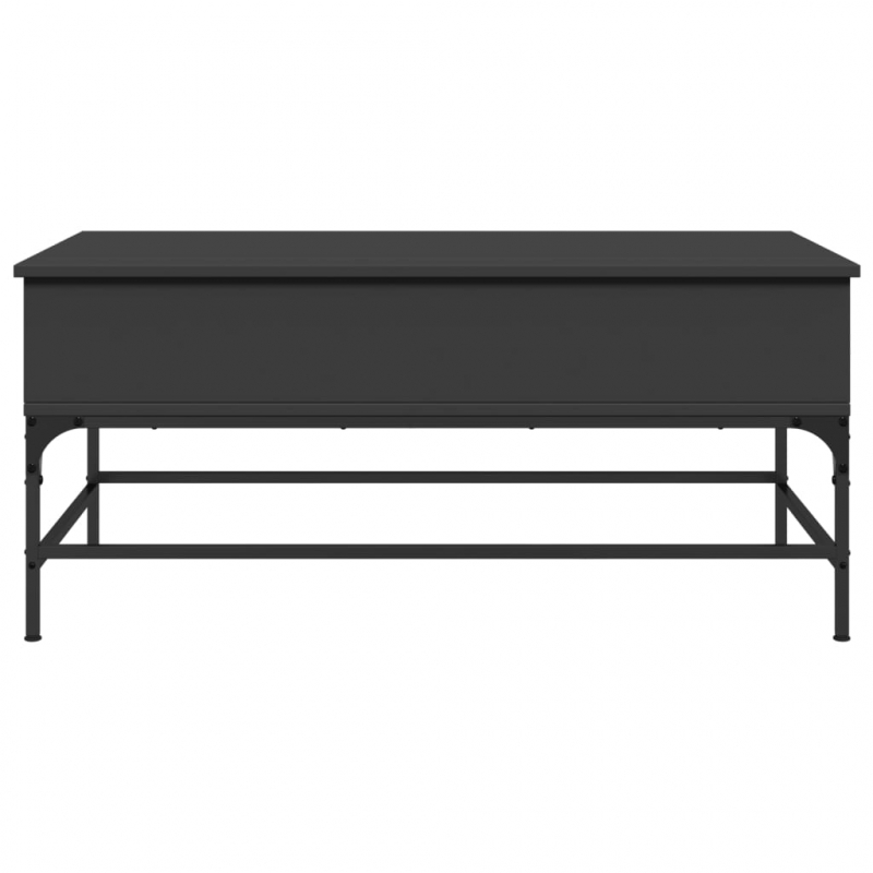 Couchtisch Schwarz 100x50x45 cm Holzwerkstoff und Metall