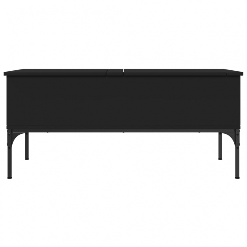 Couchtisch Schwarz 100x50x45 cm Holzwerkstoff und Metall