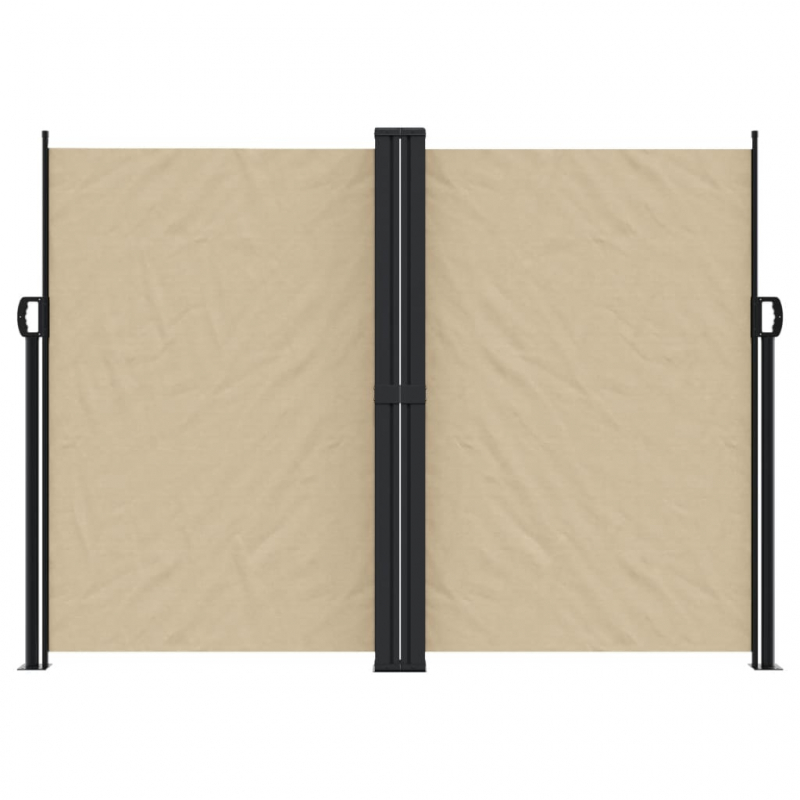 Seitenmarkise Ausziehbar Beige 180x600 cm