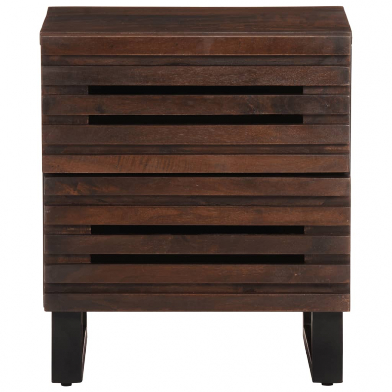Nachttische 2 Stk. 40x34x46 cm Massivholz Mango