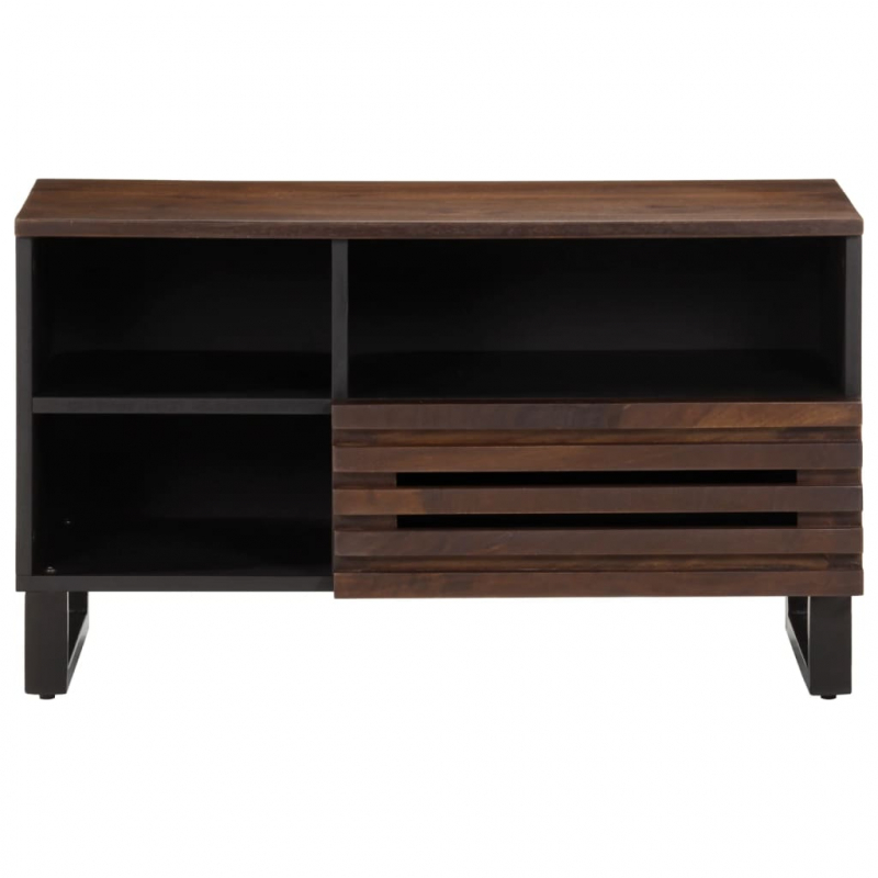 TV-Schrank Braun 80x34x46 cm Massivholz Mango