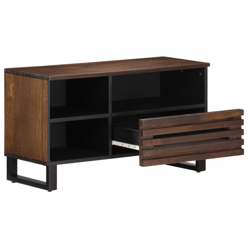 TV-Schrank Braun 80x34x46 cm Massivholz Mango