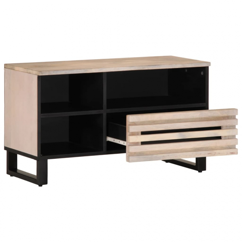 TV-Schrank 80x34x46 cm Massivholz Mango