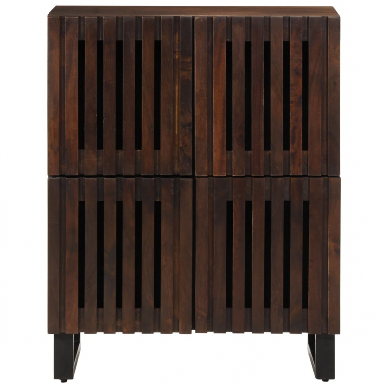 Sideboard Braun 60x34x75 cm Massivholz Mango