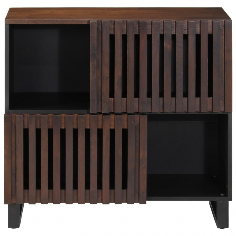 Sideboard Braun 80x34x75 cm Massivholz Mango