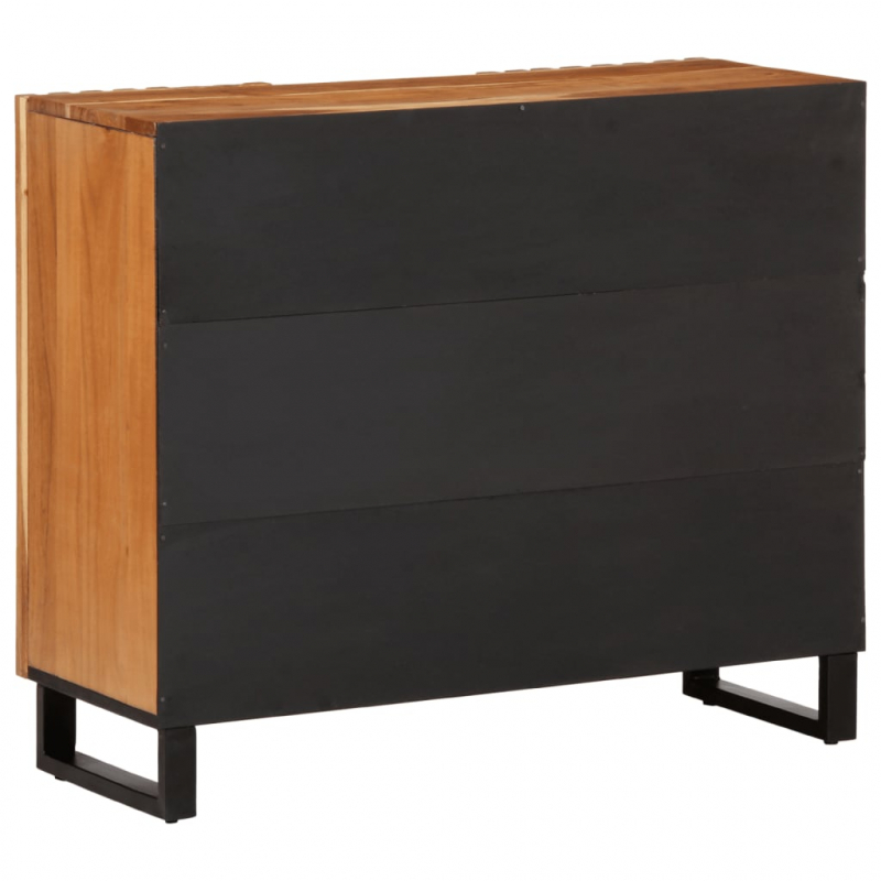 Sideboard 90x34x75 cm Massivholz Akazie