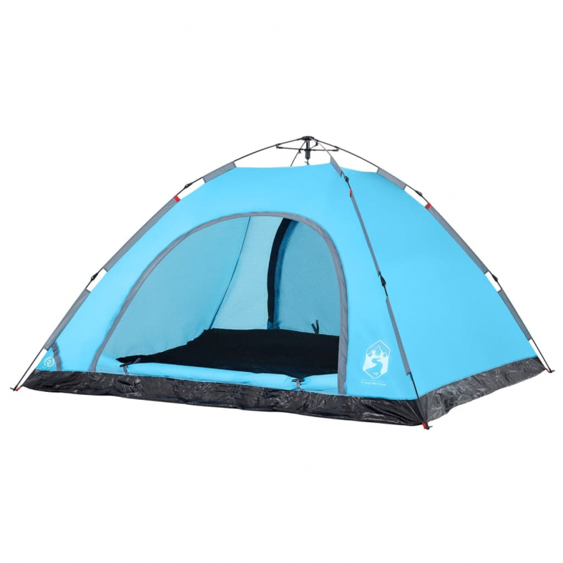 Campingzelt 5 Personen Blau Quick Release