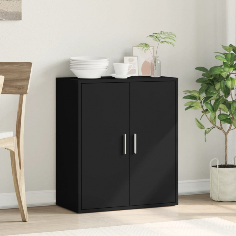 Sideboard Schwarz 79x38x80 cm Holzwerkstoff