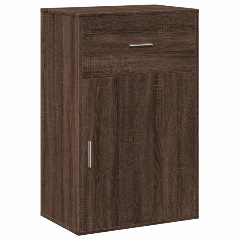 Beistellschrank Braun Eichen-Optik 56,5x39x90 cm Holzwerkstoff