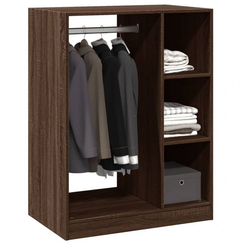 Kleiderschrank Braun Eichen-Optik 77x48x102 cm Holzwerkstoff