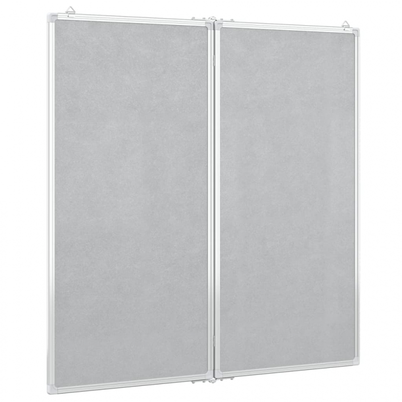 Magnetisches Whiteboard Klappbar 80x80x1,7 cm Aluminium