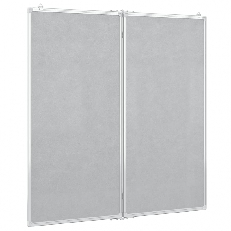 Magnetisches Whiteboard Klappbar 100x100x1,7 cm Aluminium