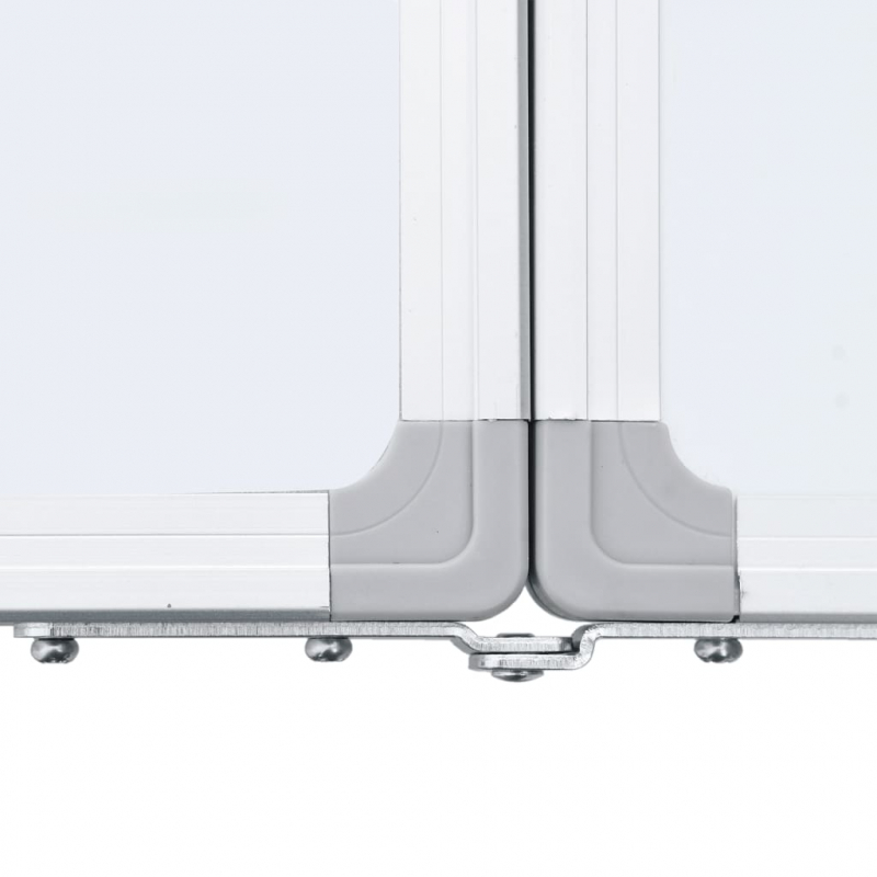 Magnetisches Whiteboard Klappbar 120x100x1,7 cm Aluminium