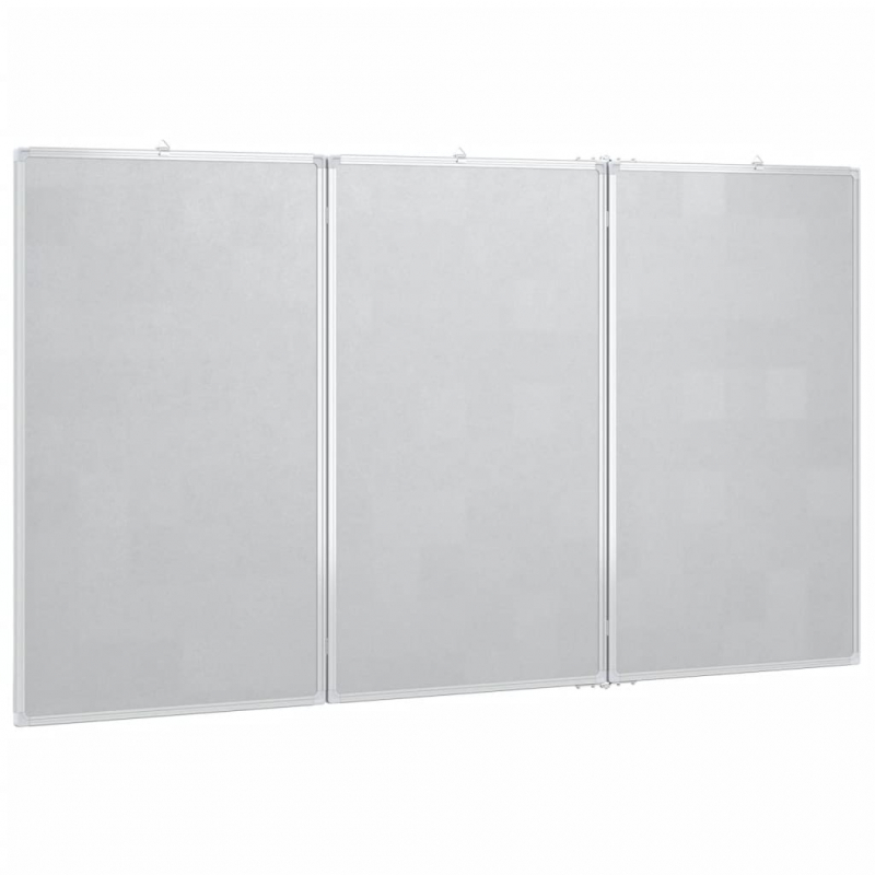 Magnetisches Whiteboard Klappbar 120x80x1,7 cm Aluminium