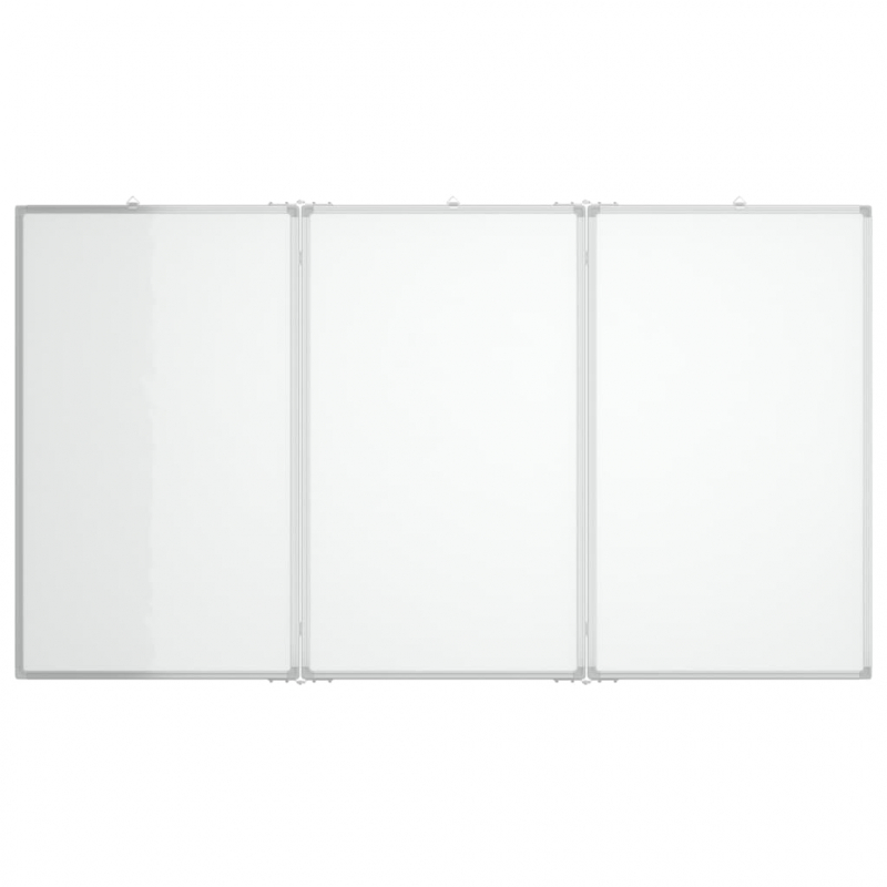 Magnetisches Whiteboard Klappbar 180x80x1,7 cm Aluminium