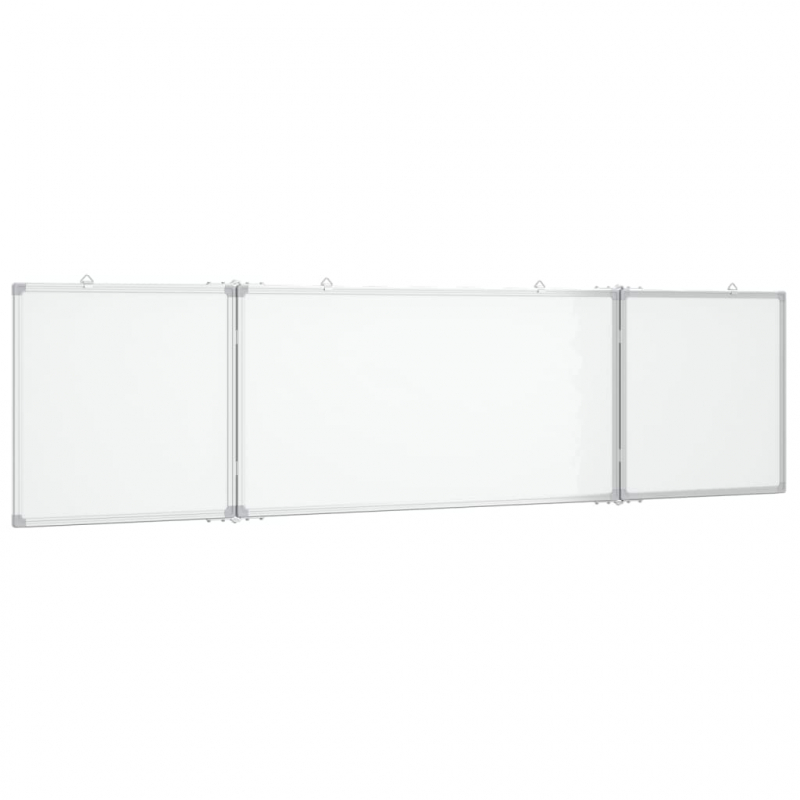 Magnetisches Whiteboard Klappbar 160x40x1,7 cm Aluminium