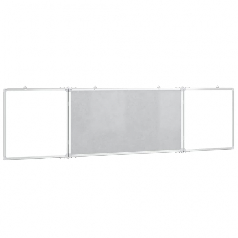 Magnetisches Whiteboard Klappbar 160x40x1,7 cm Aluminium