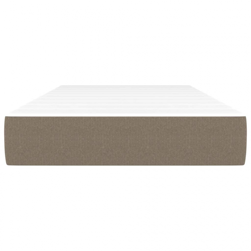 Taschenfederkernmatratze Taupe 120x190x20 cm Stoff