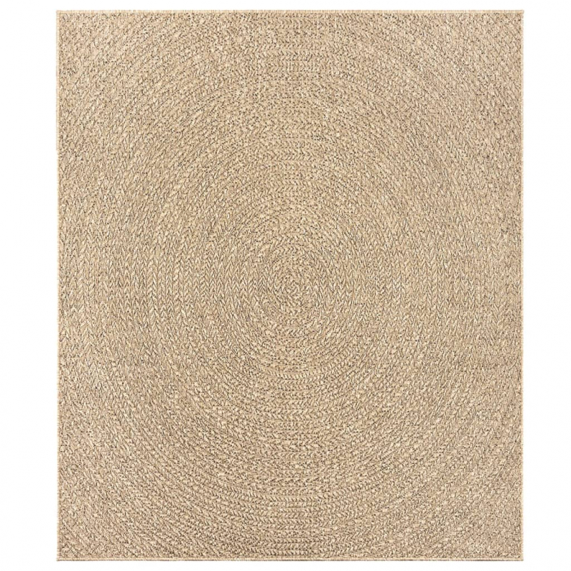 Teppich ZIZUR 240x340 cm Jute-Optik Indoor und Outdoor