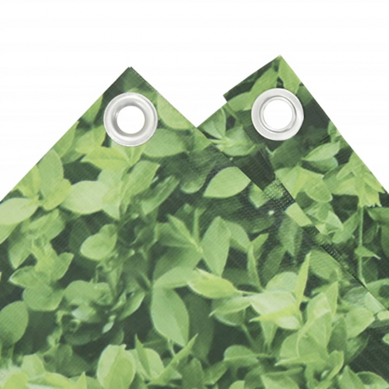 Garten-Sichtschutz Pflanzen-Optik Grün 700x90 cm PVC
