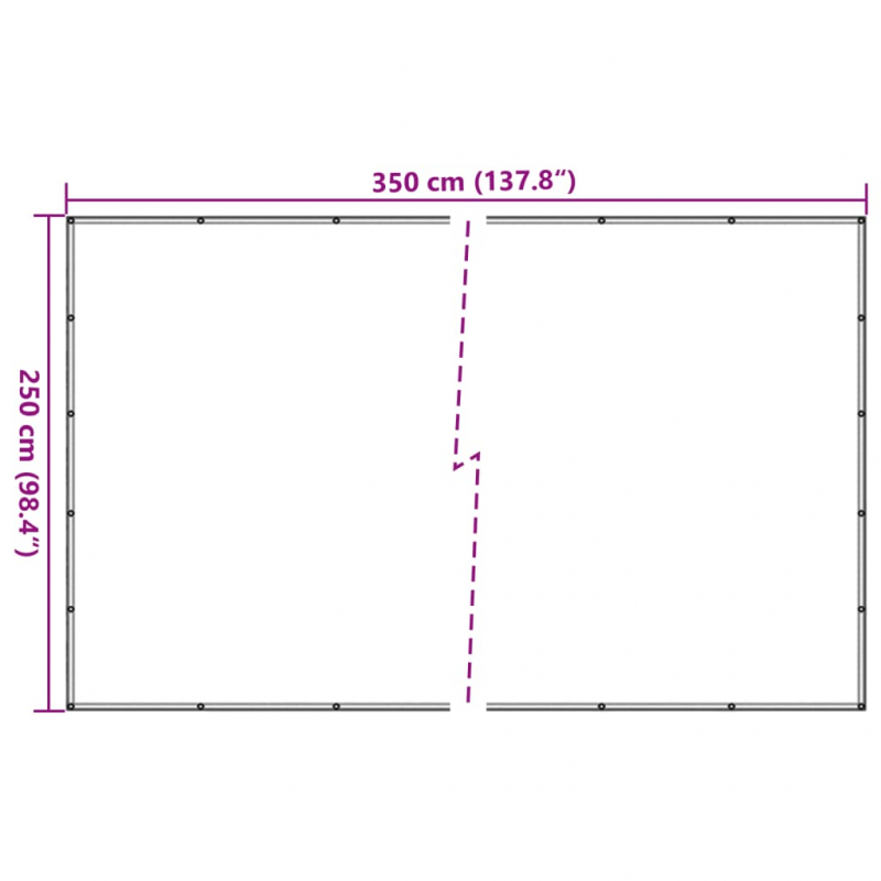 Anhängernetz Grün 2,5x3,5 m HDPE
